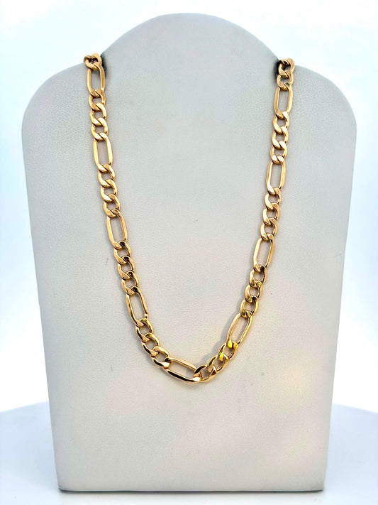 18K Figaro Link Chain