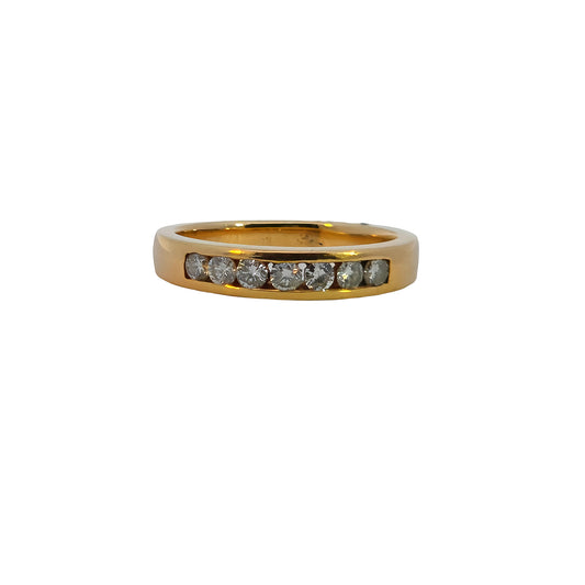 Channel Set Half-Eternity Diamond Band