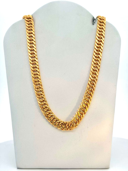 24K Double Cuban Link Chain